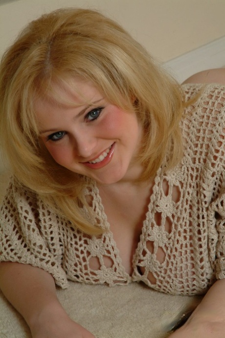 Fat authentic Ashley Ellison removes her black thong and bares huge breasts