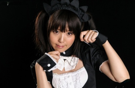 Cute Japanese maid is forced into having her pretty face fucked