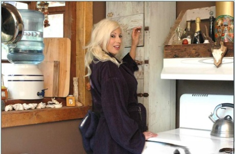 Huge breasted MATURE WOMAN stunner Puma Swede gets boffed during topless meditation