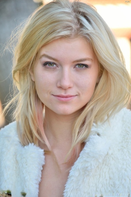 Cute faced erotic young adult spreading or artistic upskirt & fingering attractive curves outside