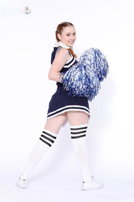 Young adult cheerleader Arietta Adams gets nailed in an interracial gangbang