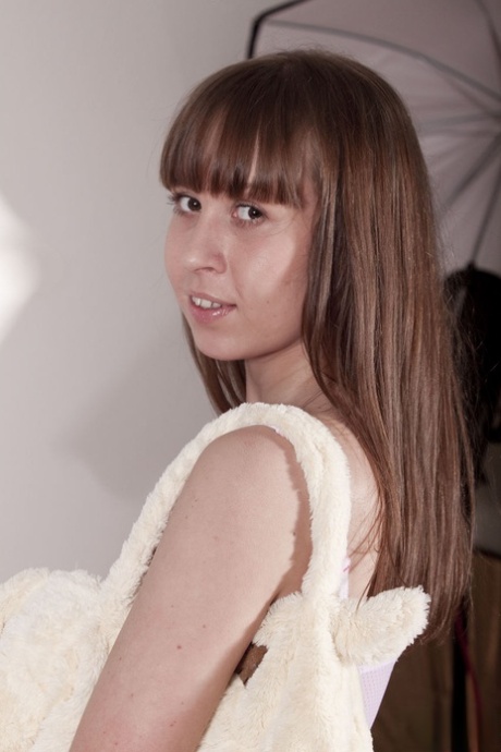 Artistic young adult babe Grace Noel blows an old manhood and takes it from behind