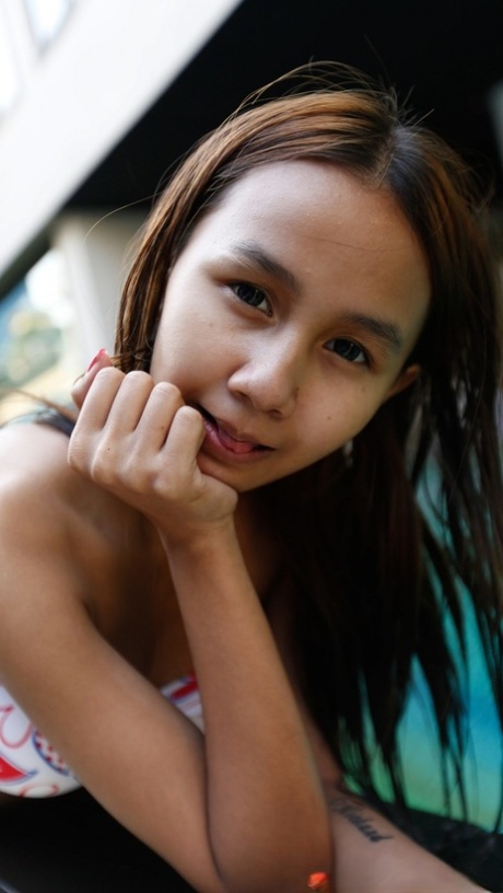 Sweet authentic Asian babe Puy B undresses and gets dicked hard in POV