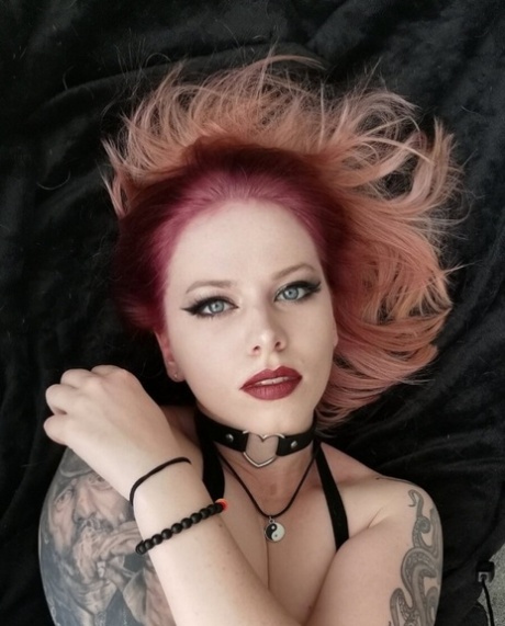 Alluring authentic babe Kirajameson posing in her kinky solo compilation