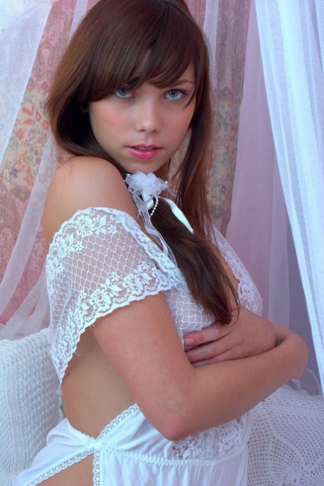 Charming young adult works free her attractive curves from bodysuit as she gets natural