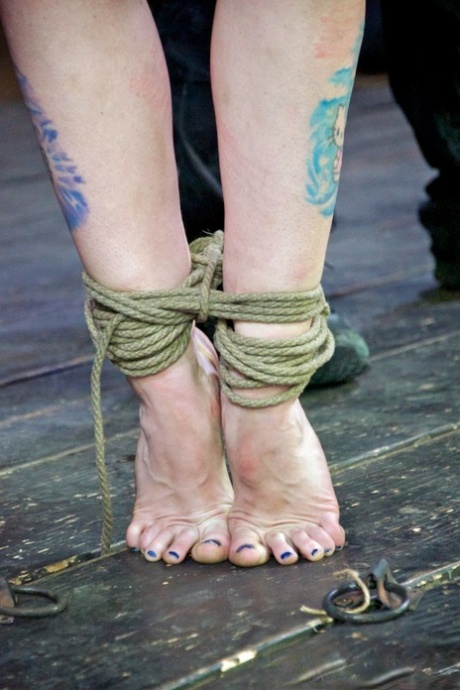 Helpless blonde young adult Sarah Jane Ceylon is totally humiliated in bondage