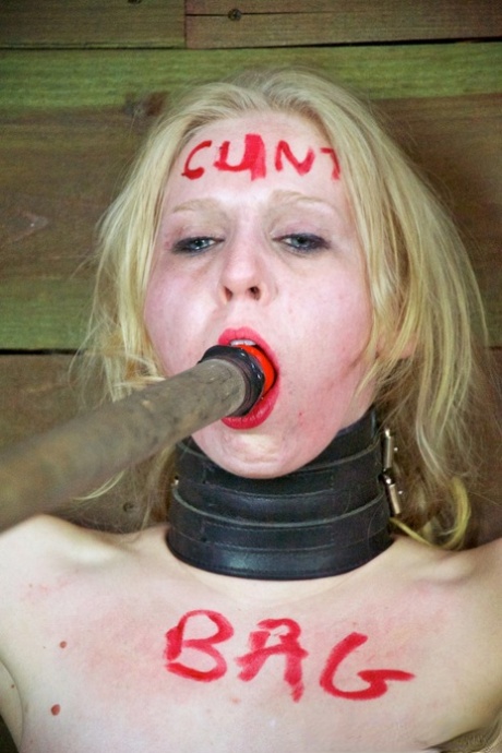 Helpless blonde young adult Sarah Jane Ceylon is totally humiliated in bondage