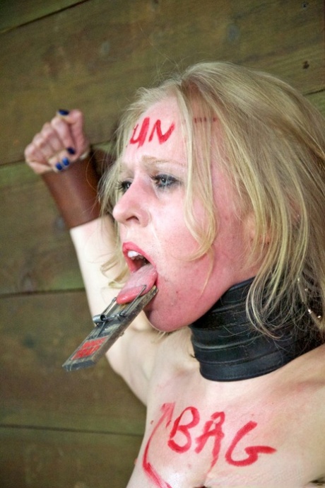 Helpless blonde young adult Sarah Jane Ceylon is totally humiliated in bondage