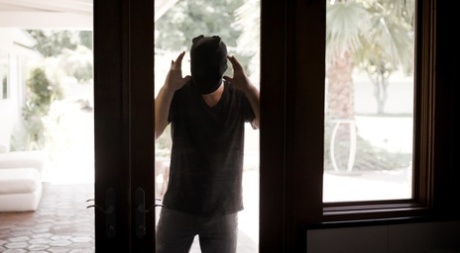 Attractive housewife Candice Dare gets her twat banged by two guys to get a creampie