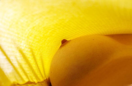 Ukrainian babe Oxana Chic flashes her curves in pantyhose in public