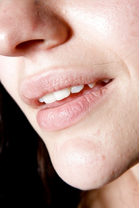 Alluring authentic Gabriela lets her nice breasts loose from brassiere