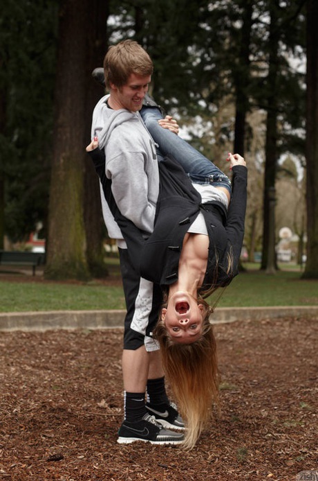 Babe Kendra teasing in alluring outfits in public before getting natural in her room