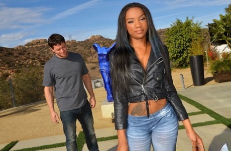 Beautiful black female uses her big booty to get all the manhood she wants