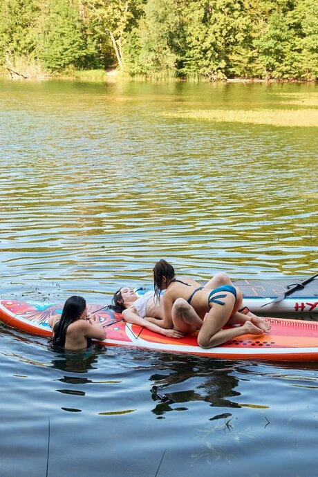 Club Sweethearts featuring Amelia Ost, Dakota Doll, Sumiko Smile Adult content Images