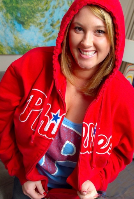 Attractive BBW Brooke Max exhibiting her wondrous huge breasts wearing lace panties