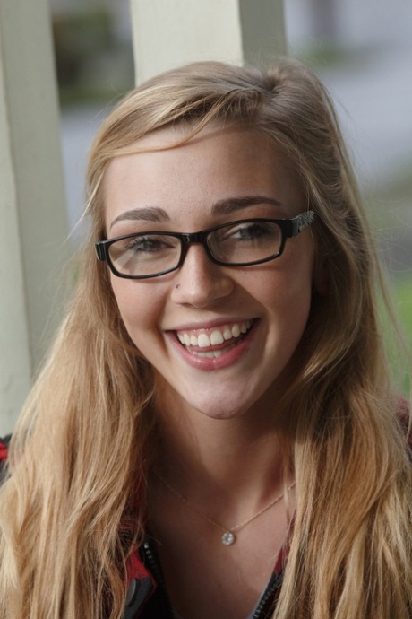 Young adult Kendra Sunderland shamelessly flashes her femininity and big breasts in public