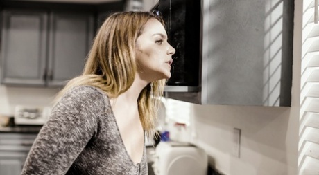 Big titted young adult Natasha Nice gets curves fucked by her black stepbrother