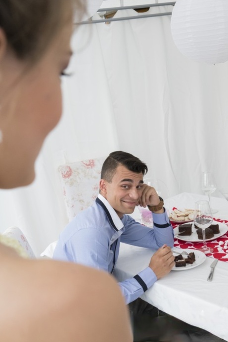 Gorgeous slender bride Cindy Shine bangs the best man while drunk hubby sleeps