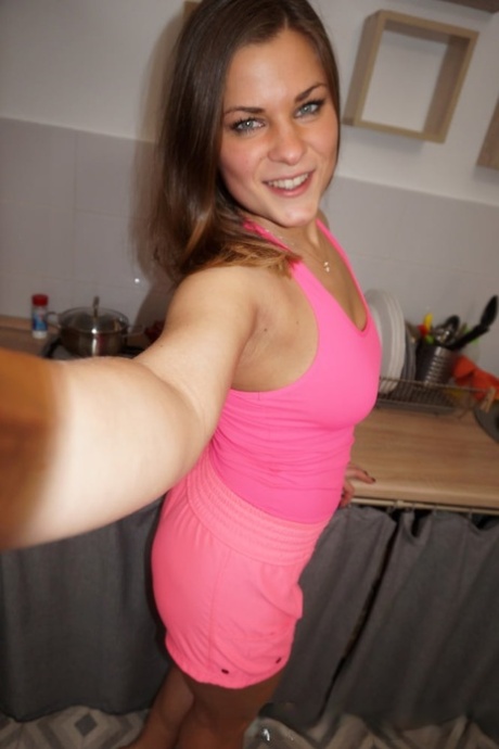 Gorgeous authentic wife stripping and posing in her own selfie compilation