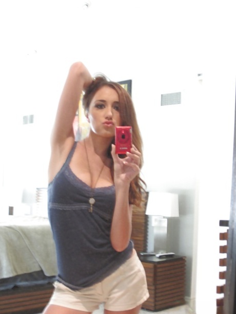 Victoria Black is doing some self shots in her tight white shorts