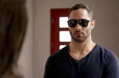 Glamorous housewife Abigail Mac gets orally pleased and banged by a neighbor