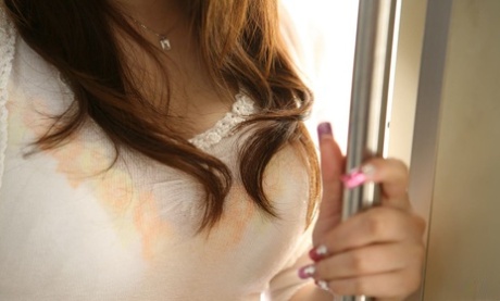 Japanese young adult Rika Kijima has a thing for exhibiting upskirt panties