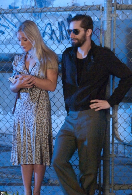 Blonde chick Dia Zerva pleasures a man that is blackmailing her cheating curves